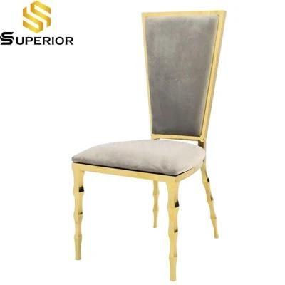 American Style Hot Sale Stainless Steel Velvet Dining Room Chair