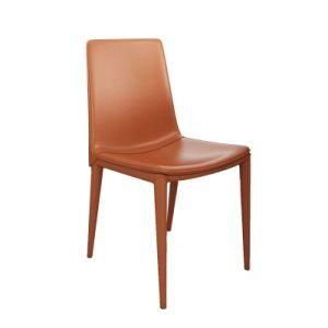 Wholesale Modern Home Furmiture Metal Legs Leather Dining Chairs Home Furniture