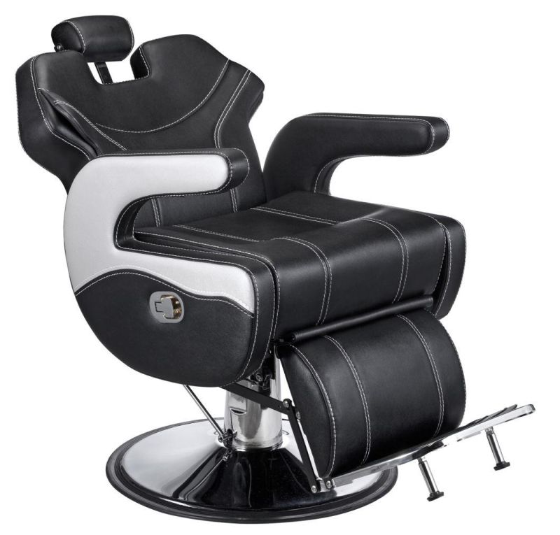 Hl-9298 Salon Barber Chair for Man or Woman with Stainless Steel Armrest and Aluminum Pedal