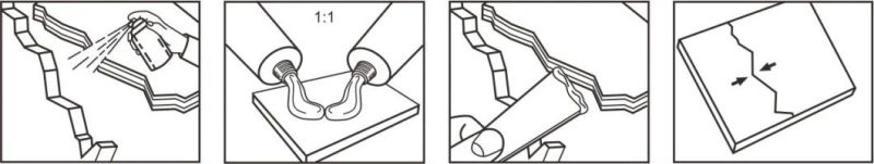 Easy Use 5mins Rapid Syringe Epxoy Glue for Bonding All Kinds of Hard Material