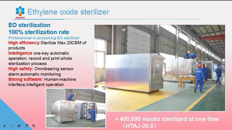 Large Factory Ethylene Oxide Eto Sterilizer Sterilizing Cabinet for Disposable Medical Face Mask Instrument