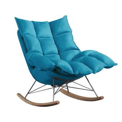 New Designed Fabric Soft Rocking Swing Chair with Sled Base