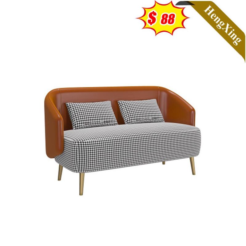 Modern Luxury Living Room Furniture Leisure Design Office Leather Fabric Sofa Set Chaise Lounge