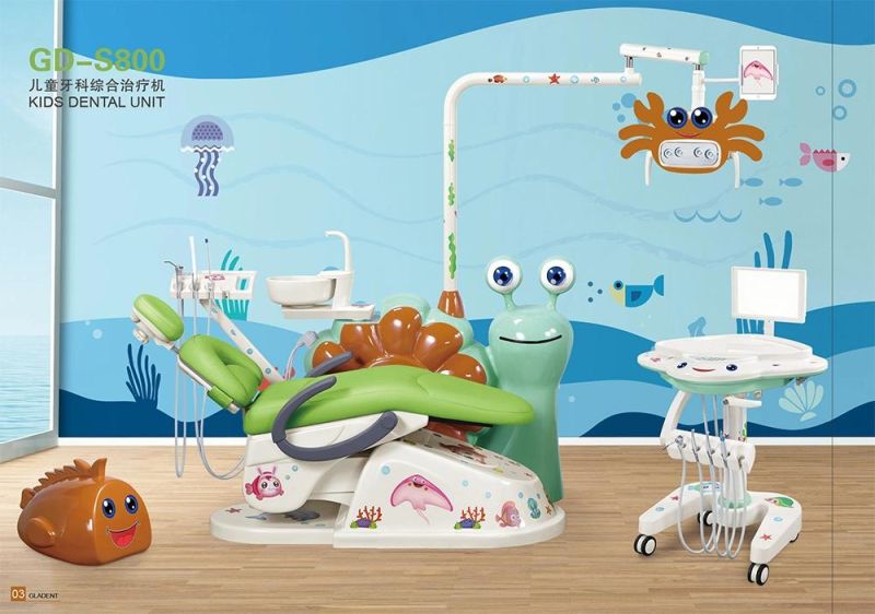 FDA and Ce Approved Snail Kid Dental Unit, Kid Dental Chair, Children Dental Chair, Children Dental Unit, Pedo Dental Unit, Pedo Dental Chair