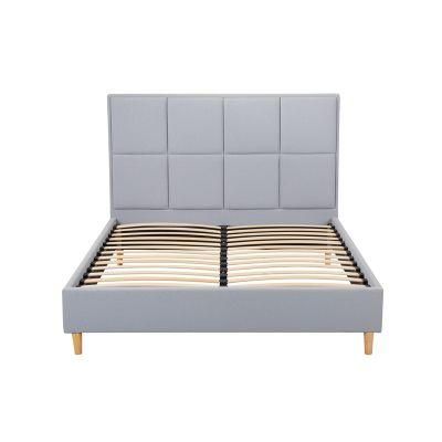 Modern European Designs Double King Queen Size Upholstery PU Leather Bed