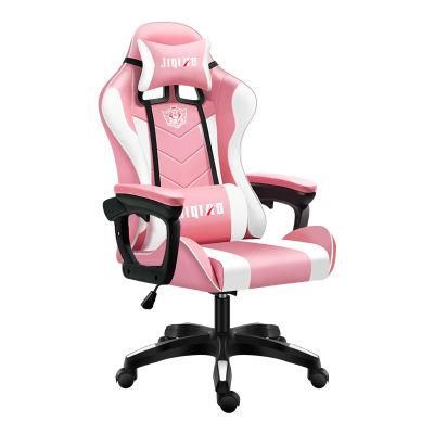 Wholesale Custom Logo PU Leather Four Points Fixed Armrest PC Ergonomic Silla Gamer Computer Gaming Chair with Footrest