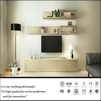 TV Cabinet Furniture with Withe Wall Cabinet (ZH2035)