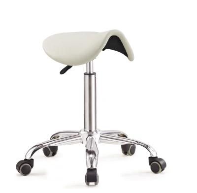 Saddle Salon Beauty Chair Adjustable Hydraulic Rolling Stool