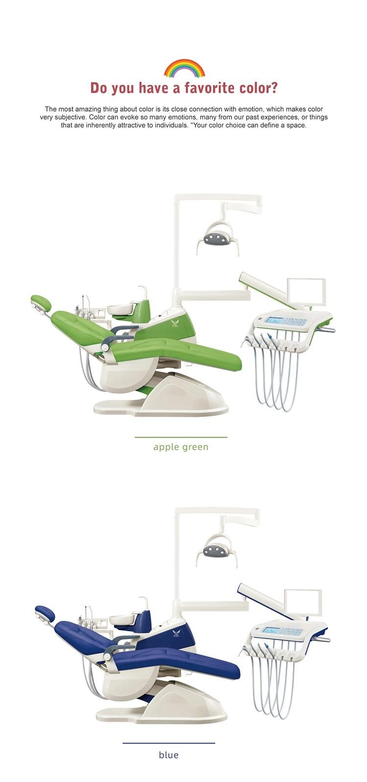 Apple Green Ce&ISO Approved Dental Chair Dental Chair Motor/Dental Equipment Cost/Used Dental Furniture