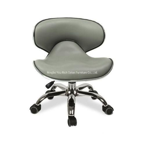 Commercial Salon Furniture for Beauty Salon 360 Reclining Technician Stool Lifting Small Bar Chair