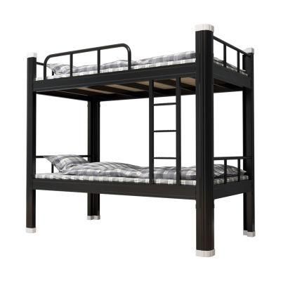 Metal Heavy Duty Adult Iron Blue Collar Workers Hostel Lodge Dormitory Steel Double Bunk Beds