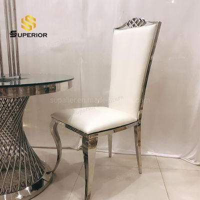 Indian Luxury Silver Satinless Steel Party Chairs Rental
