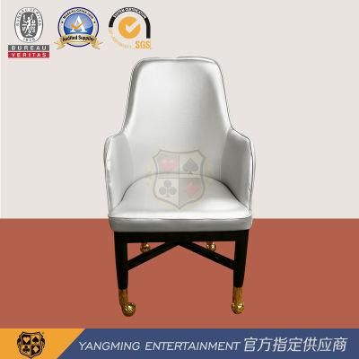 Baccarat Dragon Tiger Gaming Table Dealing Dealer Chair Custom Logo Pulley Player Chair Ym-Dk11