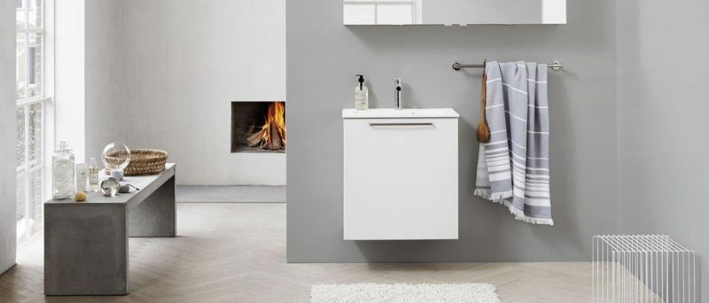 Wholesale Modern Design Wall Mounted Free Standing Bathroom Sink with Cabinet