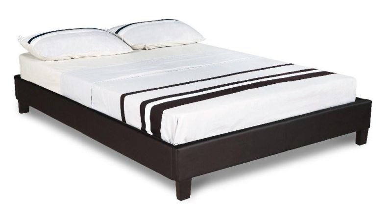 Hot Selling Queen Size Bed Base, Wholesale PU Bed Frame Bedroom Furniture