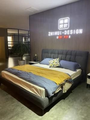 Latest Design Comfortable European Style Bedroom Bed Upholstered Modern Bed