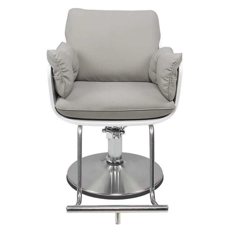 Hl-7273 Salon Barber Chair for Man or Woman with Stainless Steel Armrest and Aluminum Pedal