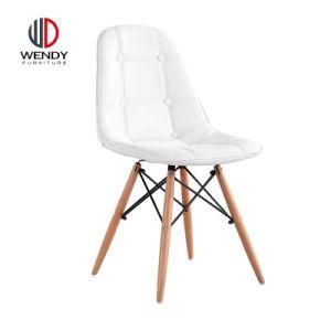 White Color Leather Dining Chair for Dining Room