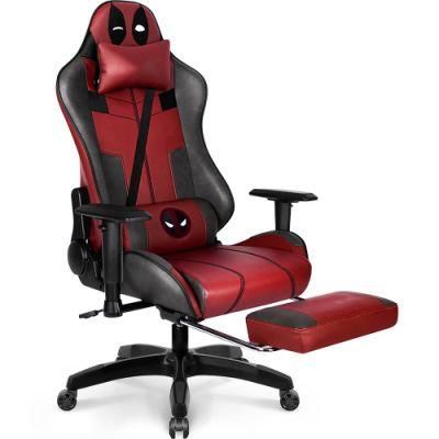Red Skin Reclining Racing Gaming Chair with 2D Armrest