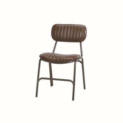 Metal Frame Leisure Nordic Dining Bar Chair PU Leather Home Furniture Restaurant Metal Chairs