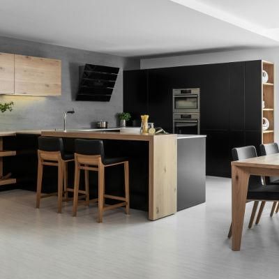 Customized Foshan Manufacturers Modern Black Modular Cheap Price Kitchen Cabinet