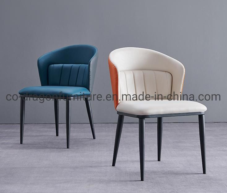 Modern Wholesale Steel Dining Chair with Leather for Dining Furniture