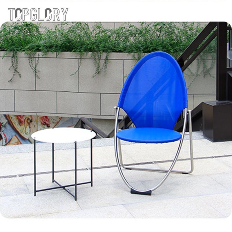 New Leisure Outdoor 304 Stainless Steel Tube Textilene Cloth Foldable Chair