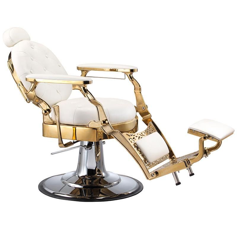 Hl-9258b Salon Barber Chair for Man or Woman with Stainless Steel Armrest and Aluminum Pedal