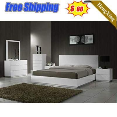 Wholesale Modern Chinese Office Kitchen Dining Table Hotel Beds Home King Size Bed Wardrobe Wooden Bedroom Furniture Set