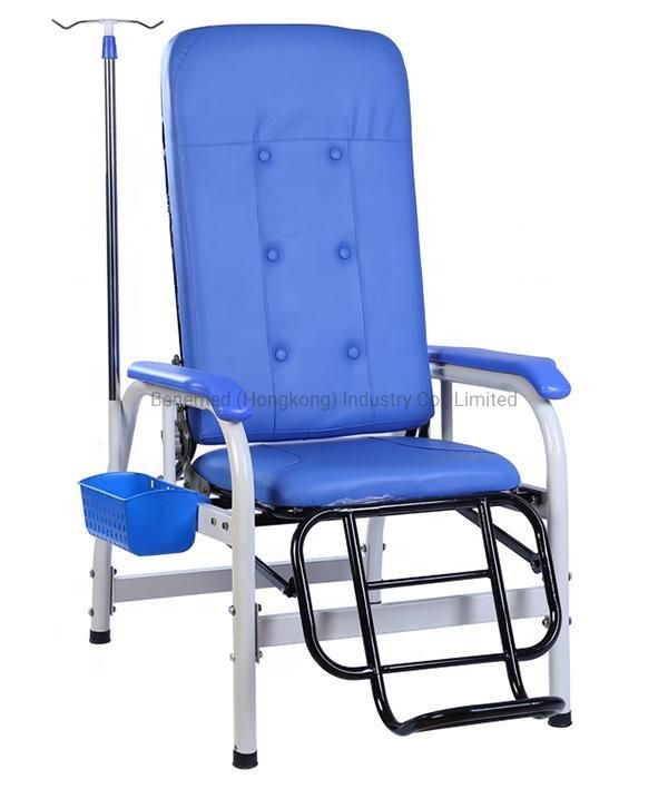 Comfortable Adjustable Reclining Chair Stainless Steel Hospital