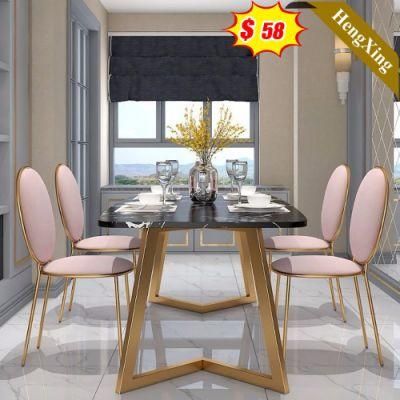 Modern Dining Furniture Bright Surface Dining Table with Chair Combination