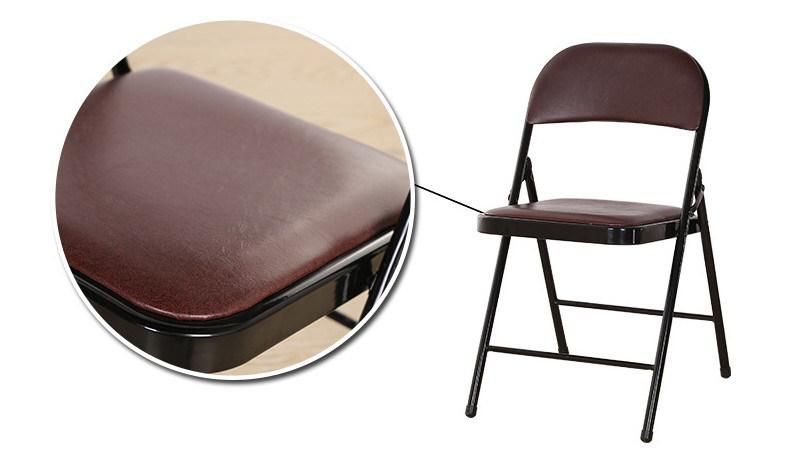 New Modern Leather Material Outdoor Garden Folding Chair