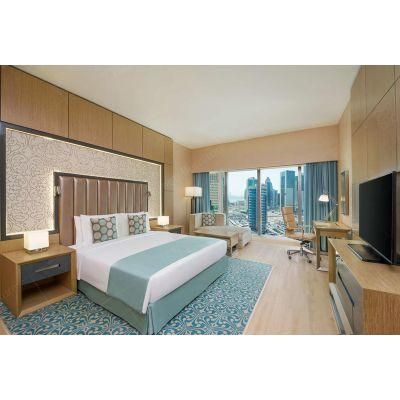 Modern Light Blue Color Wooden Furniture Wyndham Hotel Bedroom Furniture Set