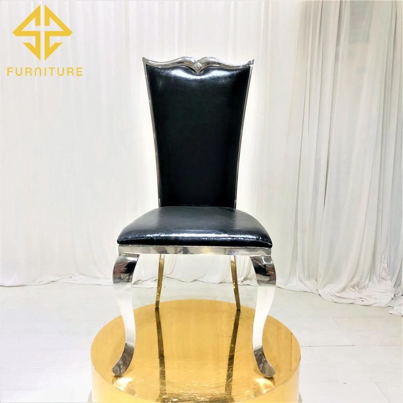 Elegant Hotel Furniture King Upholstered Metal Dining Chair