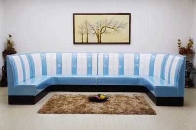 High Quality Luxury Leather Chesterfield Nightclub Sectional Sofa Set Semi-U Shape KTV Booth Sofa