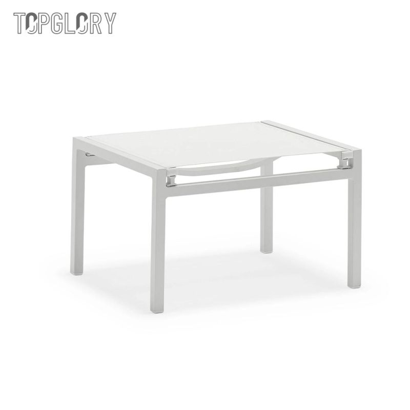 Hot Sale Aluminium Frame Garden Patio Simple Design Furniture Dining Outdoor Table and Chair