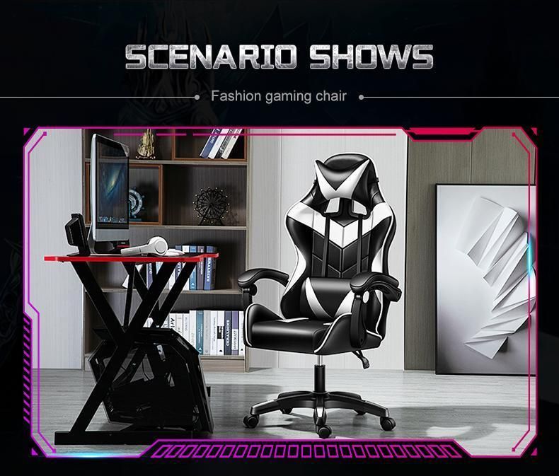 OEM ODM Reclining Game Chair Gaming with Removable Head Rest Lumbar Cushion