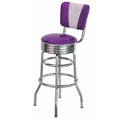 Diner Leather Bar Stool High Chairs Furniture Retro Diner Furniture