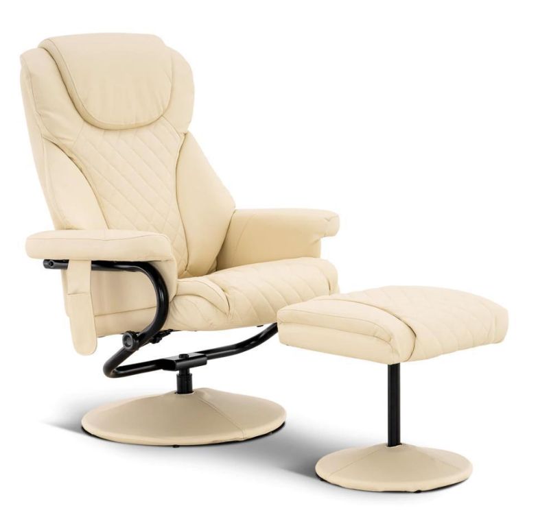 High Back Swivel Reclining Leisure Chair with Footrest