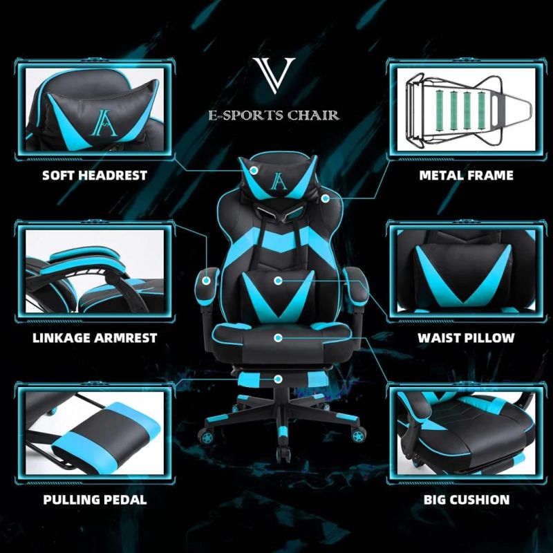 Brand New Casual Simplicity Synthetic Leather Multifunctional Luxury Ergonomic Gaming Chair