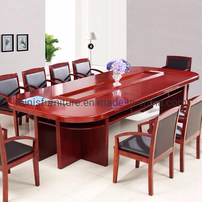 (M-CT335) Commercial Office Furniture Cofference Table with Leather on Top