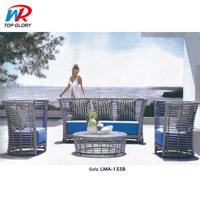 Good Outdoor Set Rattan Aluminum Patio Outdoor Rattan Sofa Garden Furniture with High Quality