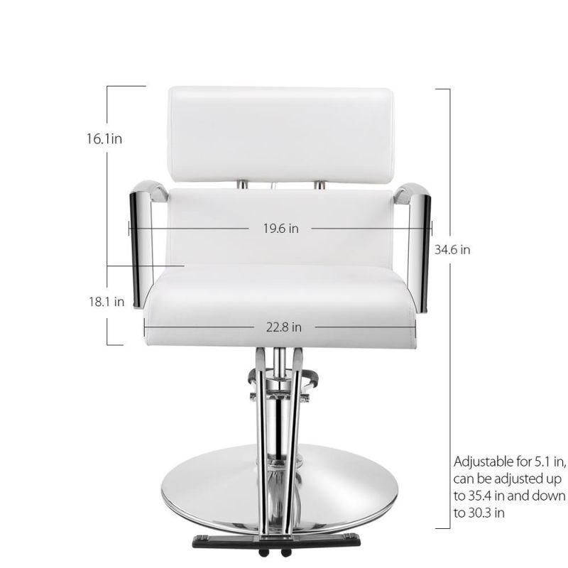 Hl-7281 Salon Barber Chair for Man or Woman with Stainless Steel Armrest and Aluminum Pedal