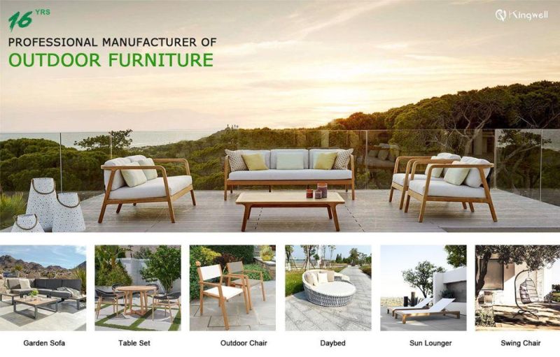 Leisure Outdoor Furniture Aluminum Rope Restaurant Dining Chairs for Hotel