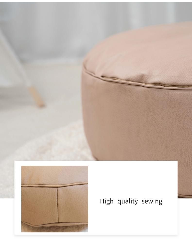 Vegan Leather Children Kids Lazy Sofa Baby Beanbag Chairs Cover