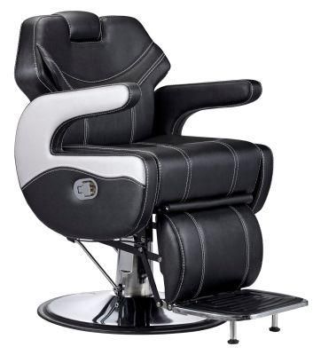 Hl-9298 Salon Barber Chair for Man or Woman with Stainless Steel Armrest and Aluminum Pedal