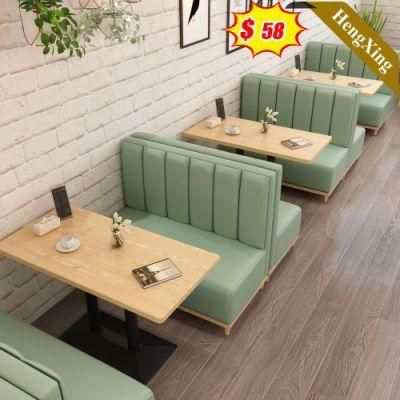 Modern Furniture Design Dining Room Nordic Chair Set Sofa with Grey Fabric Cover Leather