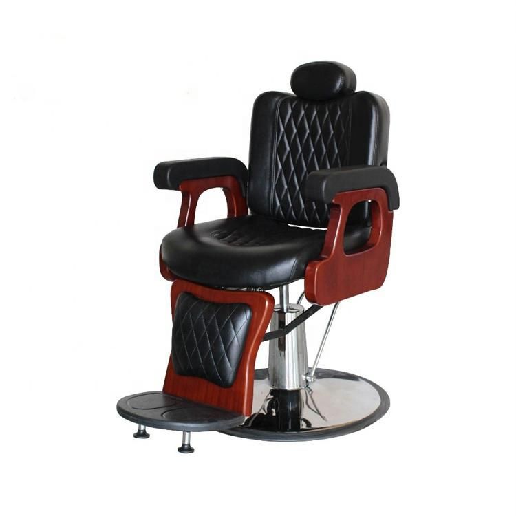 Hl-9283 Salon Barber Chair for Man or Woman with Stainless Steel Armrest and Aluminum Pedal