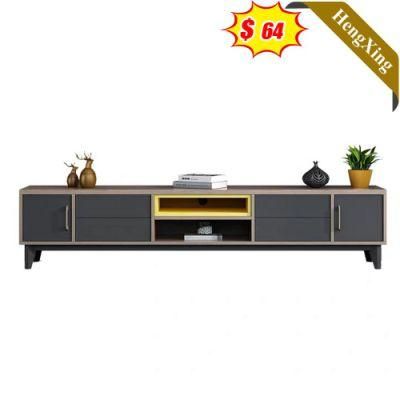 Factory Customized Mixed Grey Color Living Room Furniture Storage TV Stand with Drawers Cabinet