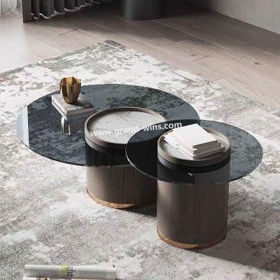 Tempered Glass Coffee Tea Table Sofa Table Living Room Table